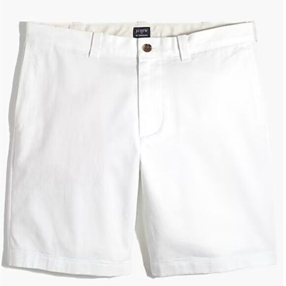J. Crew Factory 9" flex chino short in white NWT size 28 - Picture 1 of 12